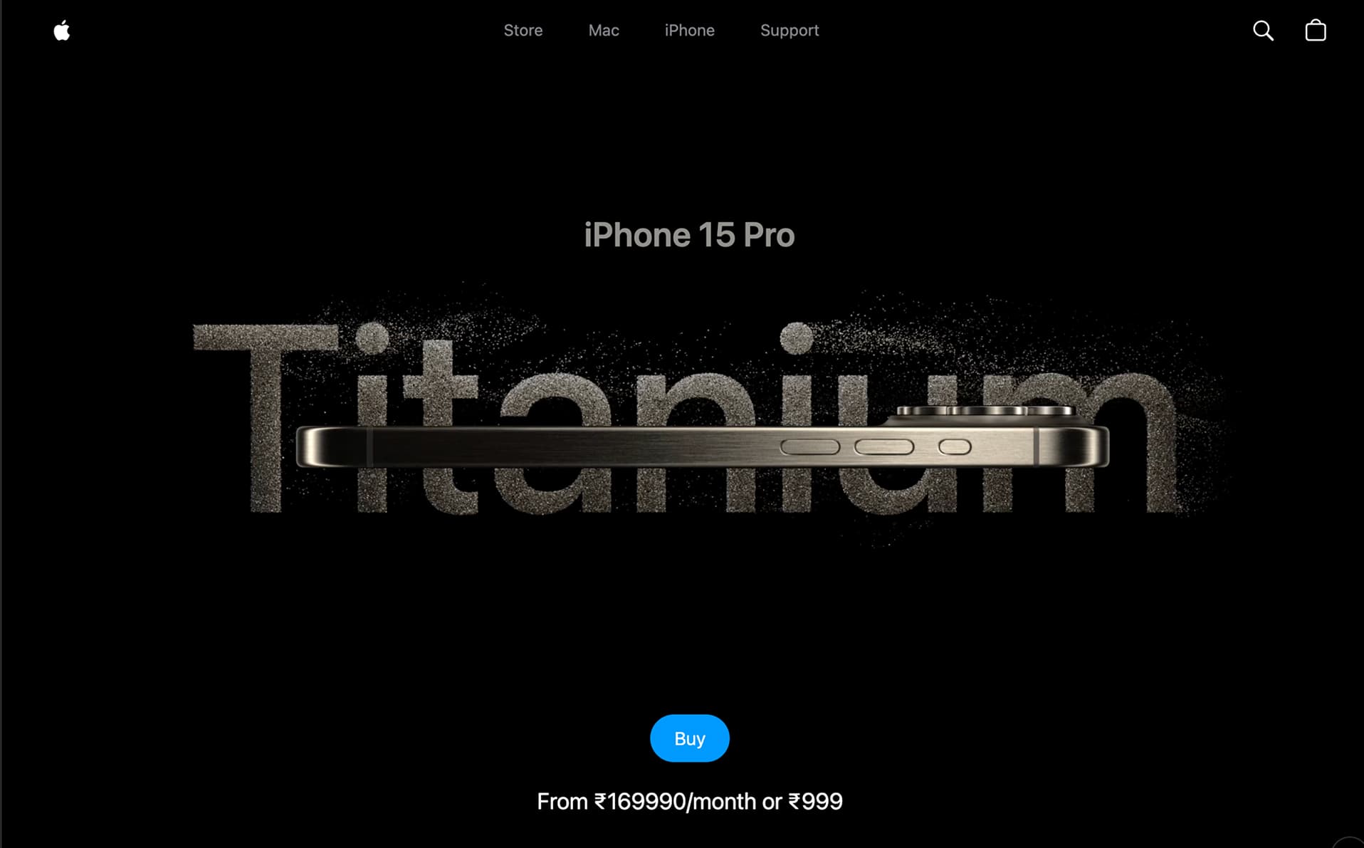 An image of the IPhone Website project.